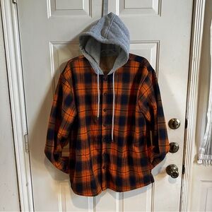 Plaid Fleece Button Up Jacket | NWOT